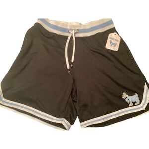 GOAT USA Mens Basketball Shorts Black Mesh Striped Trim Chuck Logo Small NEW